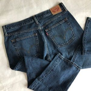 levi's 501 dark wash jeans